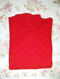 Maglione rosso di cotone (vedere fotografie)