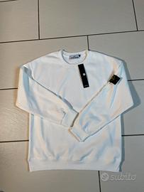 Felpa stone island bianca taglia L nuova