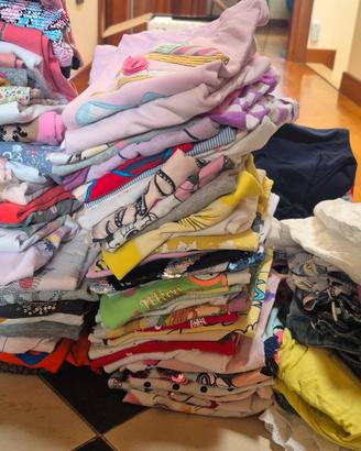 Lotto 100 pz abbigliamento bambina 1.5-2 anni