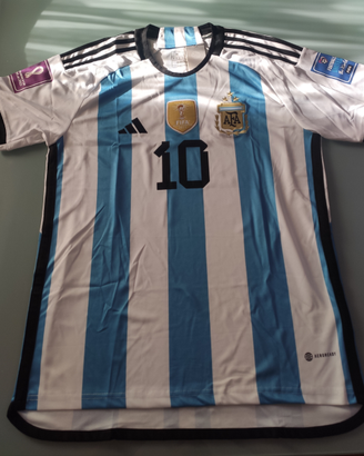 Maglia calcio Argentina Messi Qatar 2022 mondiale