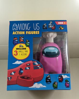 Among Us Action Figure Serie 2 - Rosa Chef Nuovo