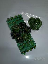 Bracciale e anello perline