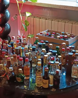 100 Mini bottiglie  varie di liquore  da col