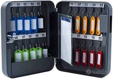 Armadietto per Chiavi, con 30 Gancetti, Grigio