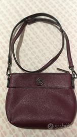 Borsa bordeaux con tracolla