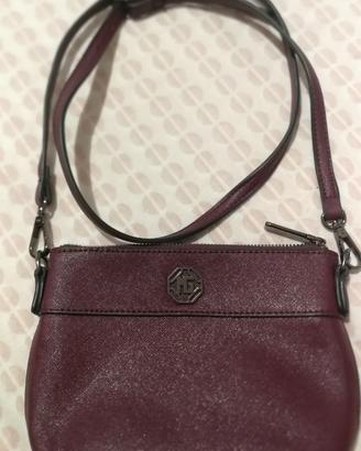 Borsa bordeaux con tracolla