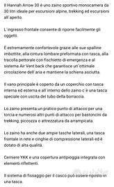 Zaino hannah capacità 30 litri