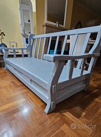 Divano Rovere Sbiancato Grigio Massello 