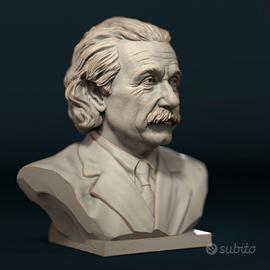 Busto 3D Albert Einstein statuetta sculpture