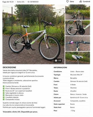 Bicicletta 24"