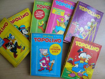 Topolino numeri sparsi annate dal 1968 al 1978