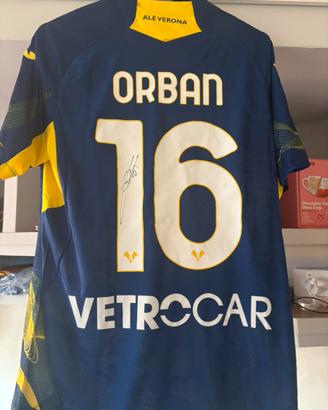 Maglietta Hellas Verona Orban autografata