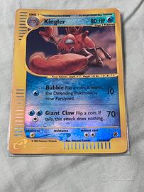 Kingler reverse carta pokemon del set expedition