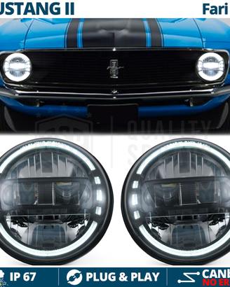 FARI LED Omologati FORD MUSTANG 1 e 2 Luci Bianca