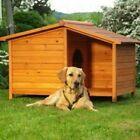 Cuccia in legno per cani da esterno con veranda