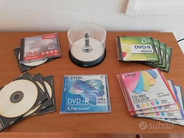 CD-R e DVD-R  VERGINI CON CUSTODIA