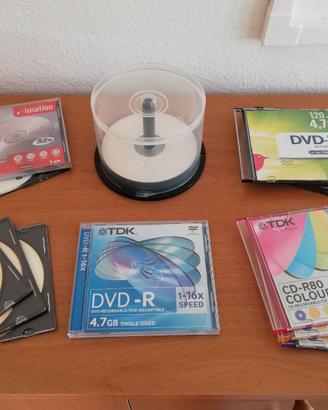 CD-R e DVD-R  VERGINI CON CUSTODIA