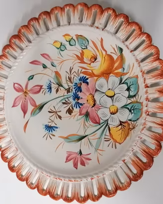 Coppia Piatti da Parete Vintage Ceramica Bassano 