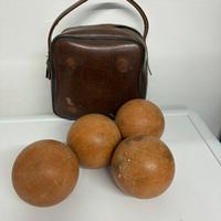 Bocce vintage con borsa