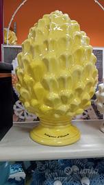 pigna  in ceramica  cm.25  gialla 