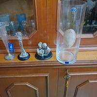 vaso in argento e decorazioni in argento