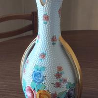 Vaso artigianale Deruta con doppi manici