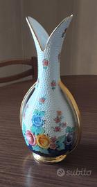 Vaso artigianale Deruta con doppi manici