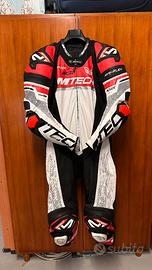 Tuta moto con guanti e paraschiena