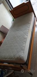 LETTO SINGOLO + RETE E MATERASSO + COMODINO