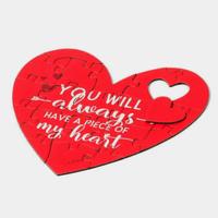 Legami Biglietto puzzle a forma di cuore, NUOVO