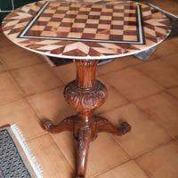 Prestigioso TavoloGioco in Onice e Marmo pregiato