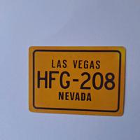 Targhetta in metallo da collezione Las vegas v.des