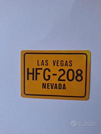 Targhetta in metallo da collezione Las vegas v.des