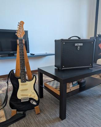 Amplificatore Boss Katana e Stratocaster Eko S300