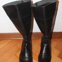 Stivali neri in pelle - numero 39