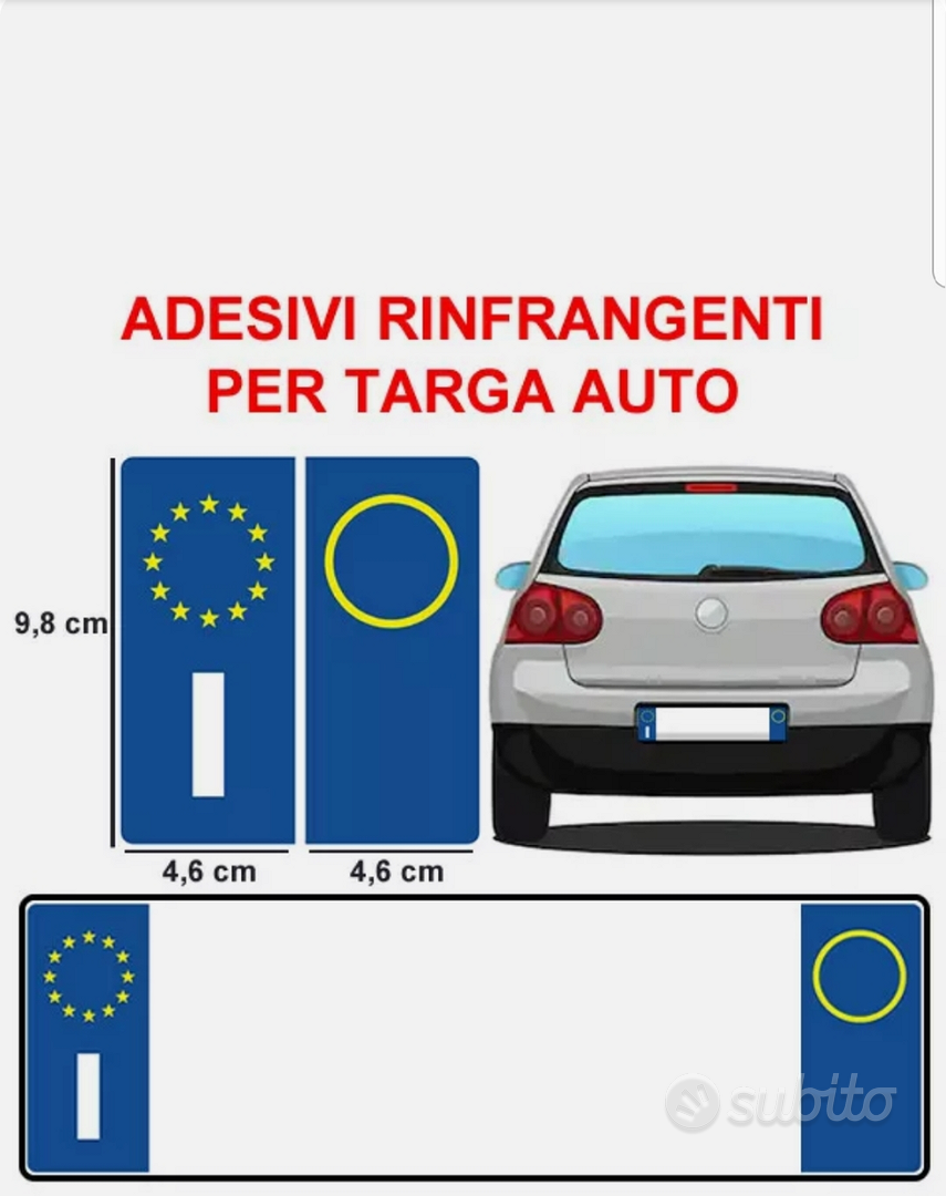 Adesivi targa - Accessori Auto In vendita a Foggia