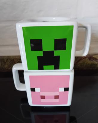 coppia di mugs Minecraft 