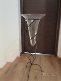 grande vaso in vetro 