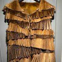 Gilet pelliccia visone e lapin