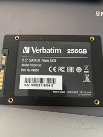 Hdd sata verbatim 256 gb