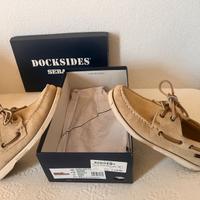 Scarpe docksides sebago camel beige  donna