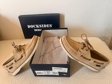 Scarpe docksides sebago camel beige  donna