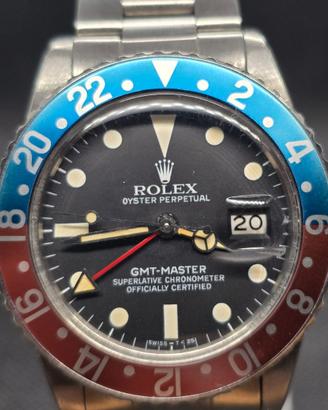 Rolex GMT 16750 vetro plastica scatto rapido origi