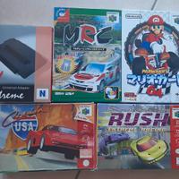 Lotto 4 giochi Nintendo 64 NTSC con adattatore