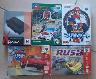Lotto 4 giochi Nintendo 64 NTSC con adattatore