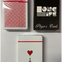 CARTE DA GIOCO NTP LONG LIFE BACCARAT DORSO ROSSO