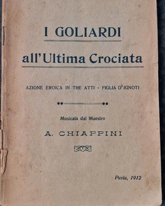 libretto teatrale/musicale I GOLIARDI 191