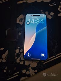 Iphone 15 128 gb + Apple watch 4.5 mm Series 9