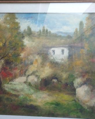 Raffaele Migliore, paesaggio - olio su tela 