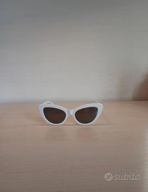 occhiali da sole bianchi 